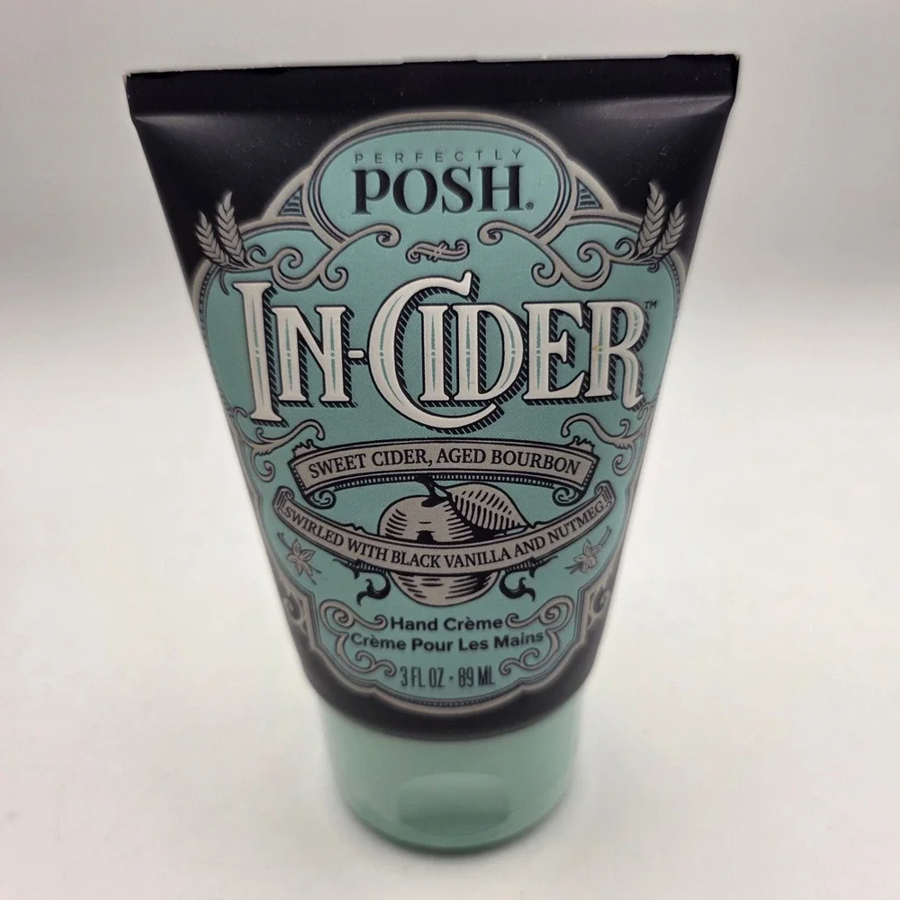 Perfectly Posh In-Cider Hand Creme 3oz Sweet Cider Aged Bourbon Vanilla Nutmeg